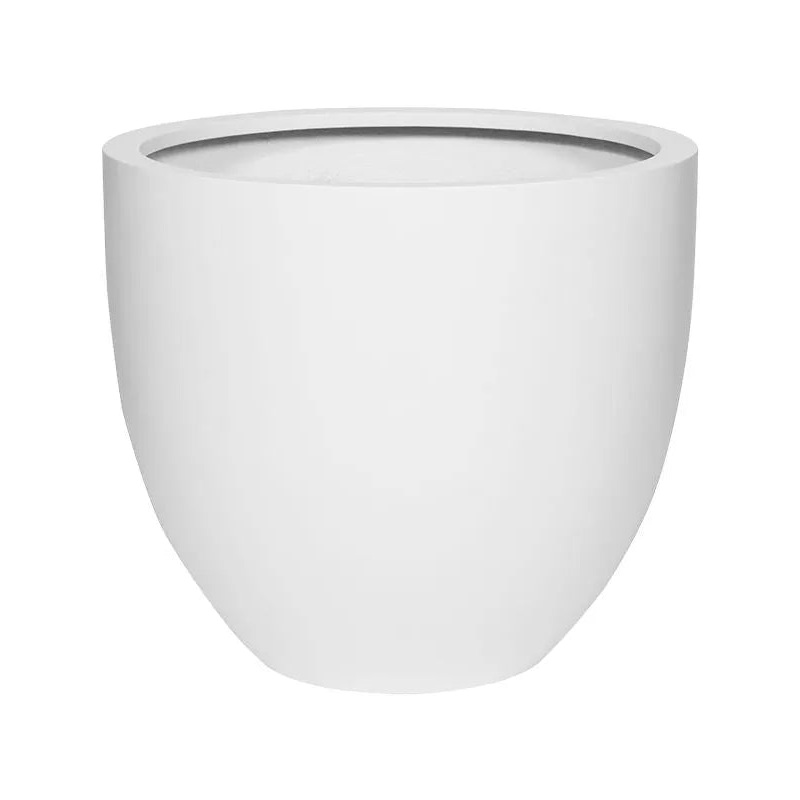Fiberstone Plant Pot 44cm Height 44cm Dia Jesslyn S Matt white