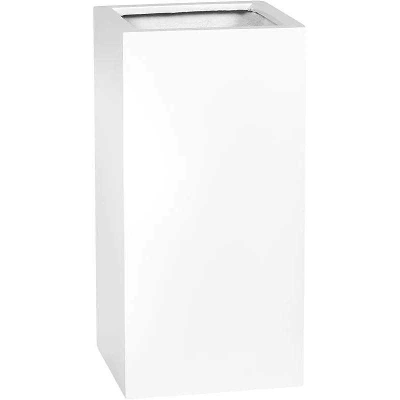 Fiberstone Plant Pot 60cm Height 24cm Dia Bouvy M Matt White