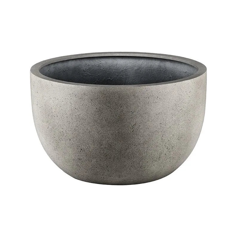 Grigio Plant Pot 65cm Height 100cm Dia New Egg Pot Low Natural Concrete