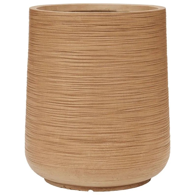Baq Dune Plant Pot 43cm Height 30cm Dia Darcy Brown Beige