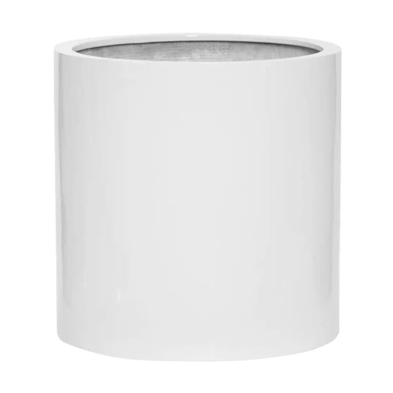 Fiberstone Plant Pot 43cm Height 37cm Dia Max M Glossy white