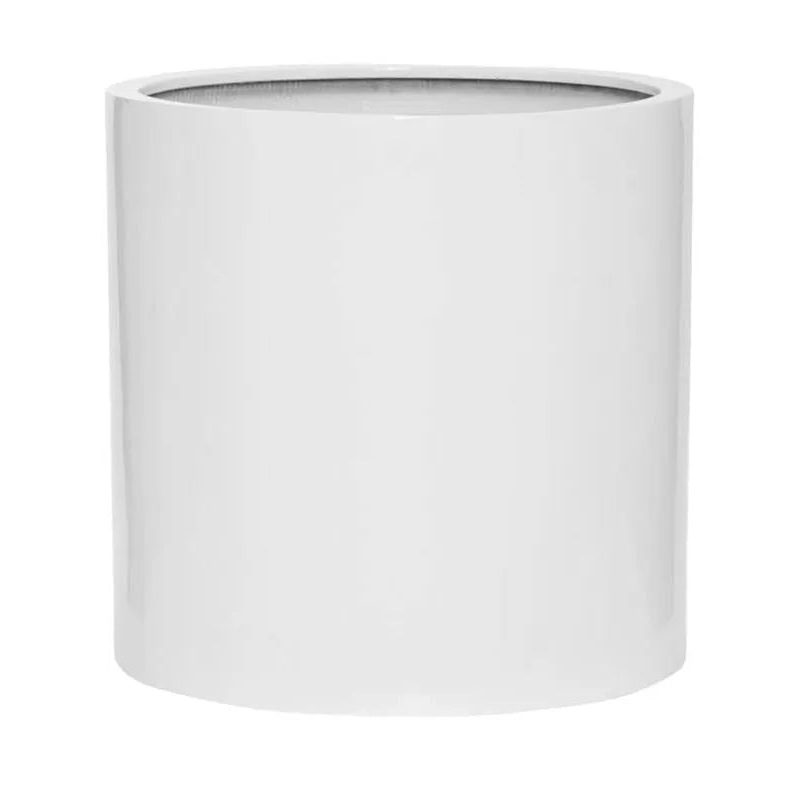 Fiberstone Plant Pot 50cm Height 45cm Dia Max L Glossy White