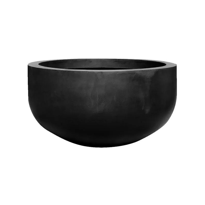 Fiberstone Plant Pot 50cm Height 85cm Dia City Bowl S Black