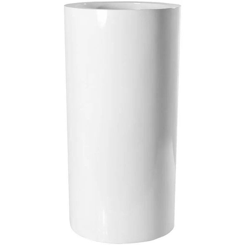 Fiberstone Plant Pot 60cm Height 24cm Dia Klax M Glossy White