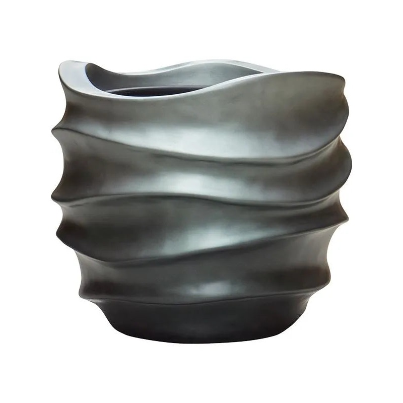 Baq Gradient Lee Plant Pot 37cm Height 27cm Dia Couple Matt Grey (with liner)