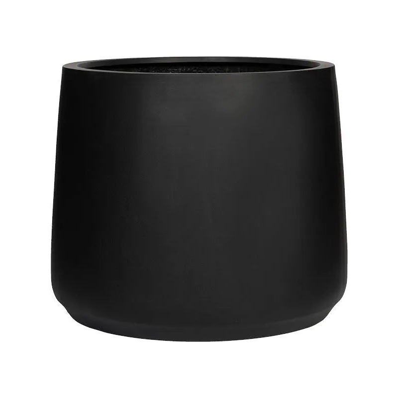 Natural Jumbo Plant Pot 61cm Height 59cm Dia Patt XS Black