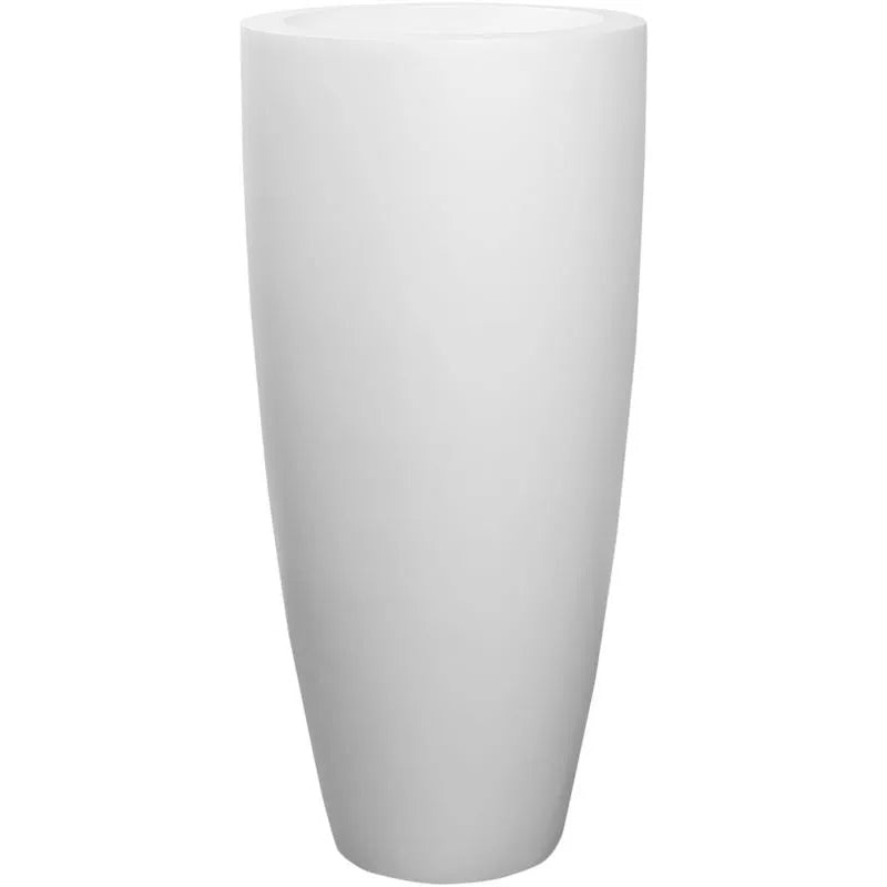 Fiberstone Plant Pot 100cm Height 36cm Dia Dax XL Matt white