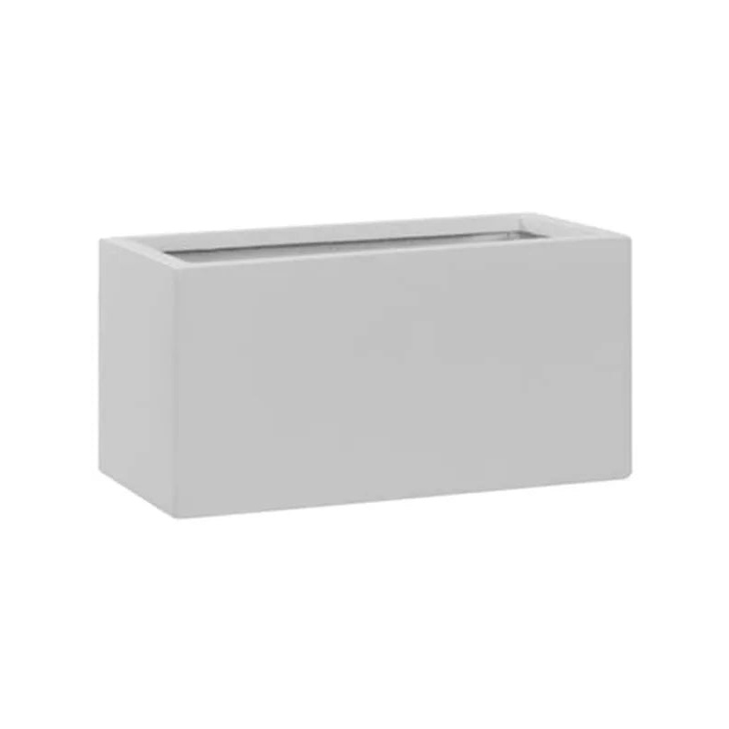 Fiberstone Plant Pot 20cm Height 18cm Dia Balcony XS Matt white