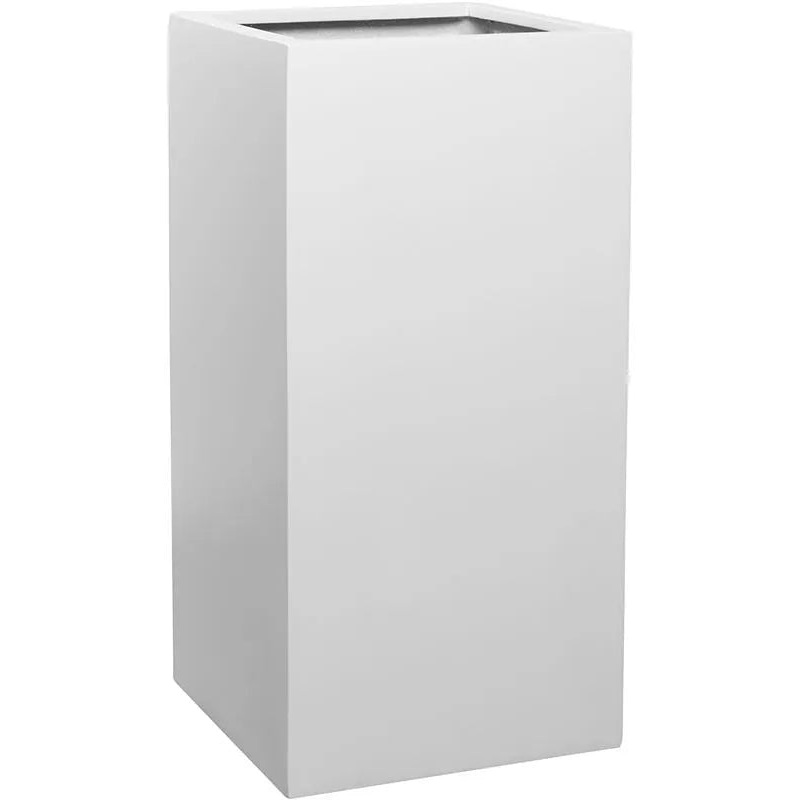 Fiberstone Plant Pot 80cm Height 38cm Dia Bouvy L Matt White