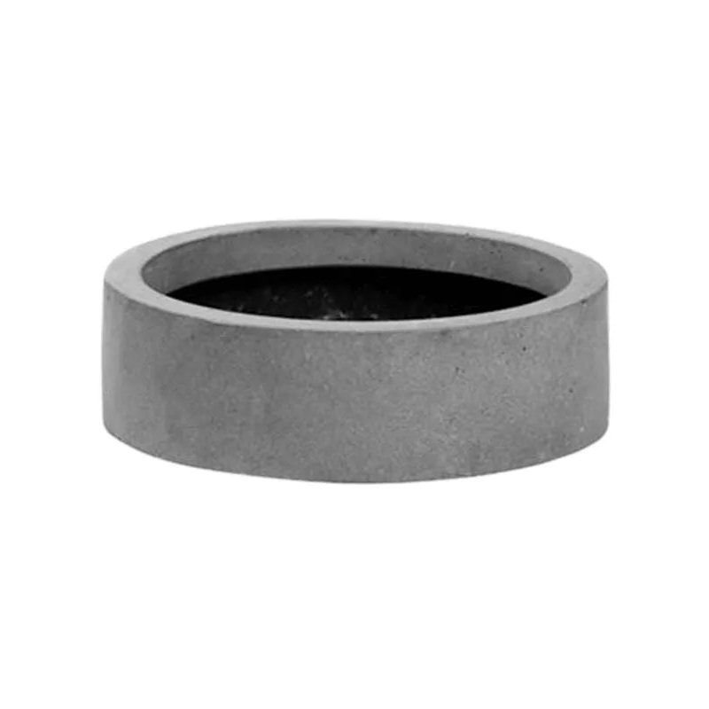 Fiberstone Plant Pot 9cm Height 28cm Dia Max low XS grey