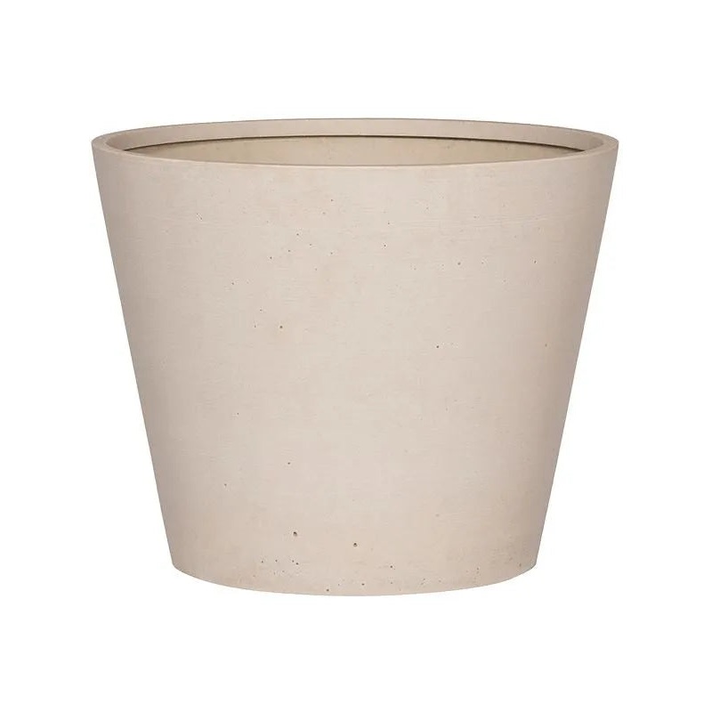 Refined Plant Pot 40cm Height 47cm Dia Bucket S Natural White