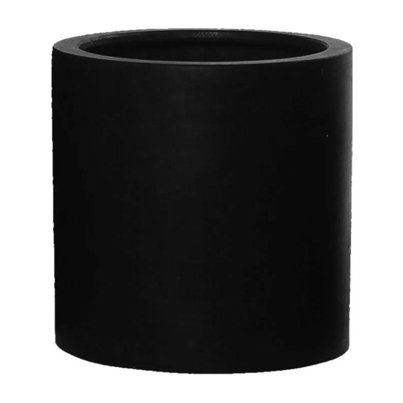 Fiberstone Plant Pot 20cm Height 19cm Dia Puk M Black