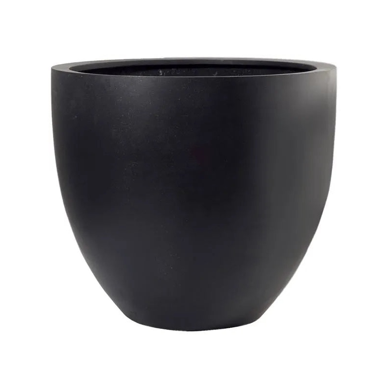 Fiberstone Plant Pot 61cm Height 66cm Dia Jesslyn L Black