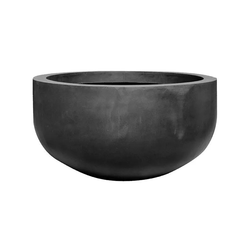 Fiberstone Plant Pot 68cm Height 90cm Dia City Bowl L Black