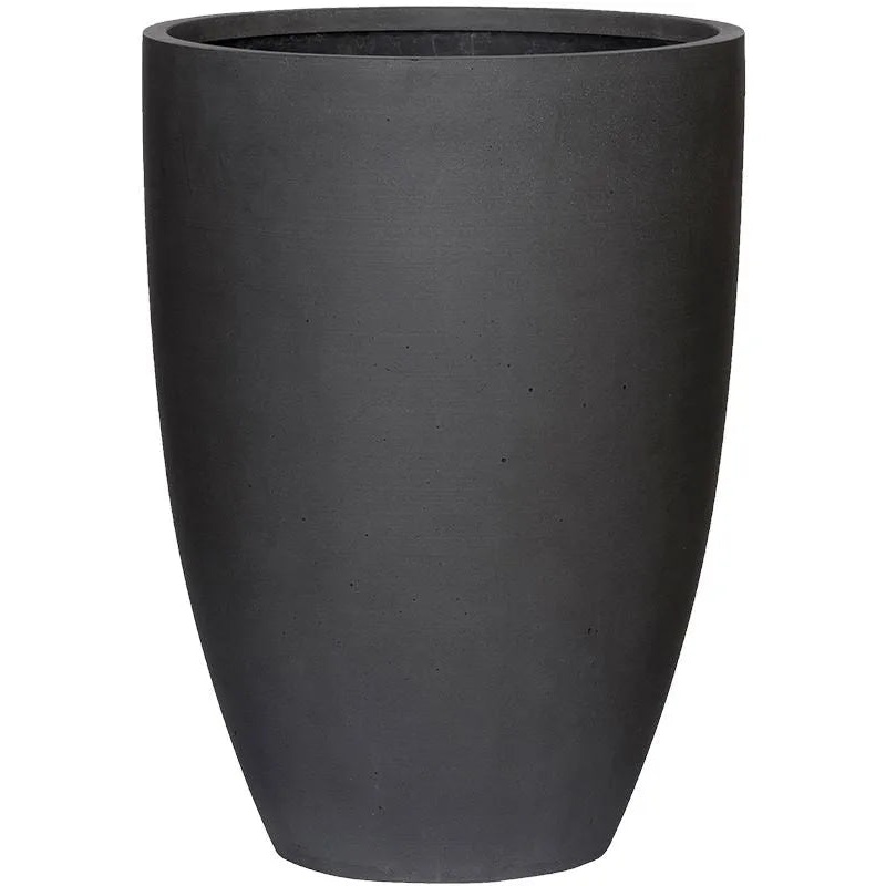 Refined Plant Pot 55cm Height 36cm Dia Ben L Volcano Black