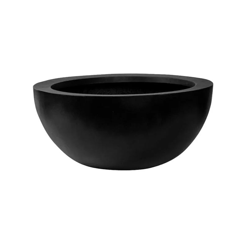 Fiberstone Plant Pot 28cm Height 50cm Dia Vic Bowl L Black