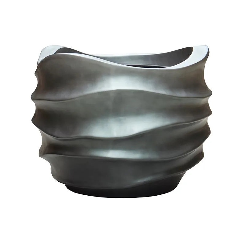 Baq Gradient Lee Plant Pot 49cm Height 41cm Dia Couple Matt Grey (with liner)