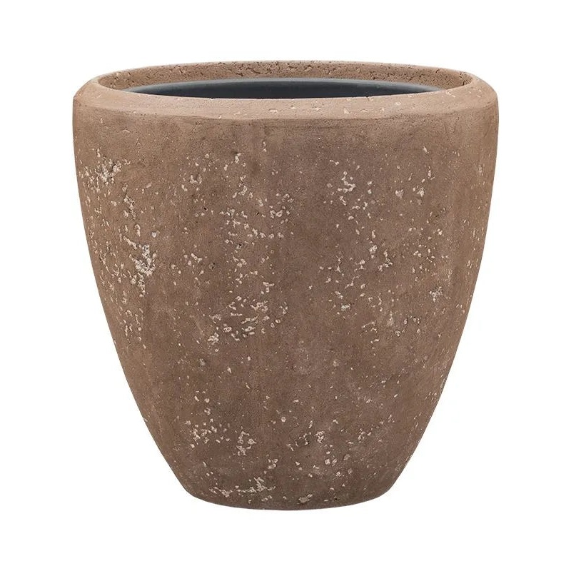 Baq Polystone Plain Plant Pot 40cm Height 30cm Dia Couple Rock (with liner)