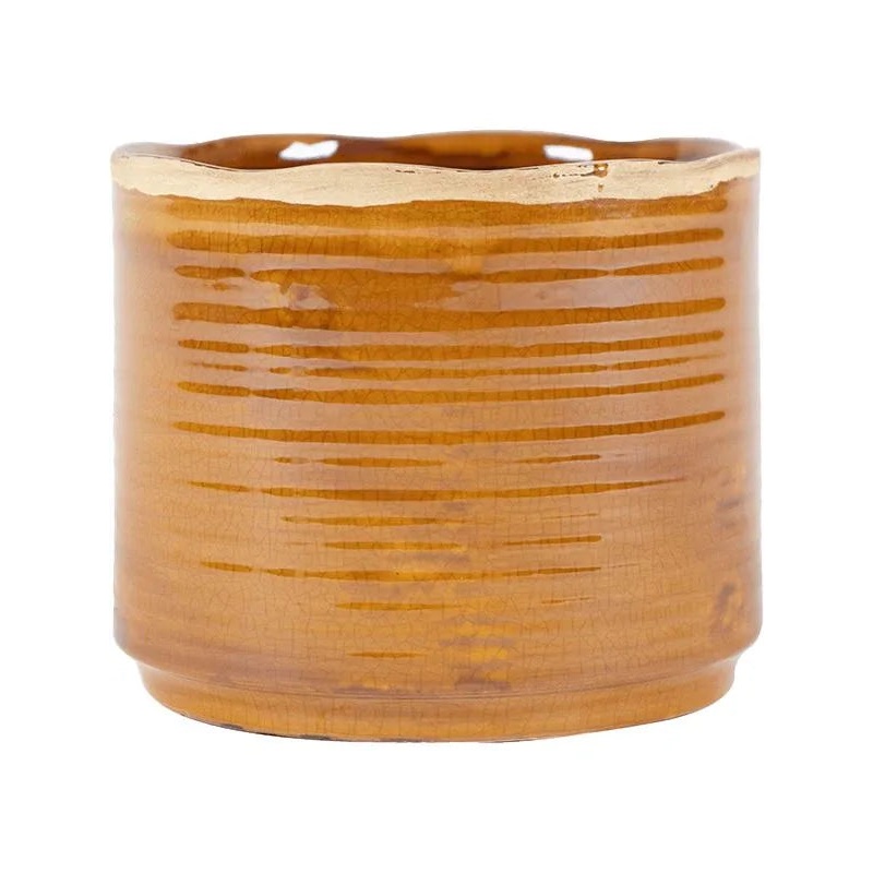 Jordy Plant Pot 18cm Height 18cm Dia Pot Caramel