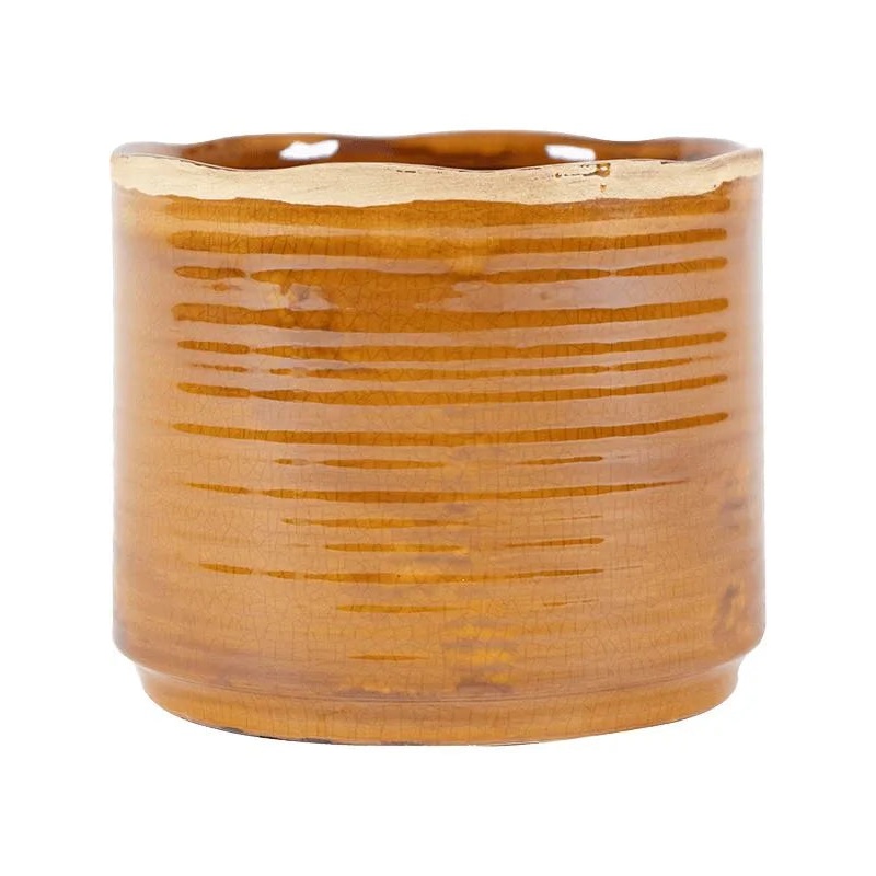 Jordy Plant Pot 21cm Height 21cm Dia Pot Caramel