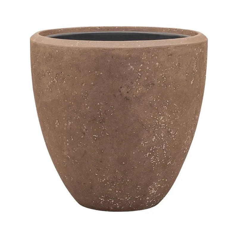 Baq Polystone Plain Plant Pot 50cm Height 41cm Dia Couple Rock (with liner)