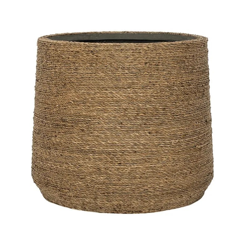 Bohemian Plant Pot 41cm Height 45cm Dia Patt XL Straw Grass