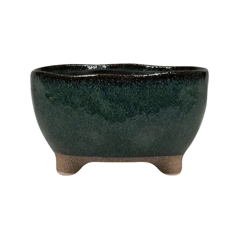 Kaat Plant Pot 12cm Height 18cm Dia Bowl Petrol
