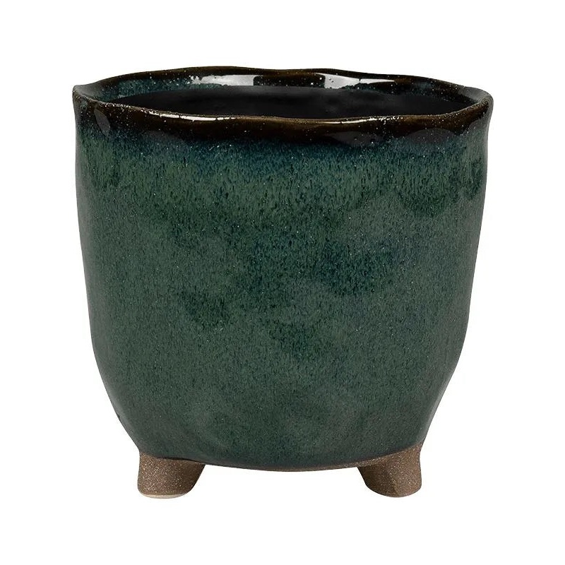 Kaat Plant Pot 20cm Height 18cm Dia Pot Petrol