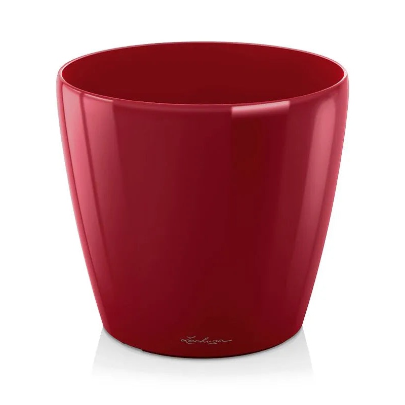 Lechuza Classico Plant Pot 32cm Height 33cm Dia Scarlet Red High-gloss