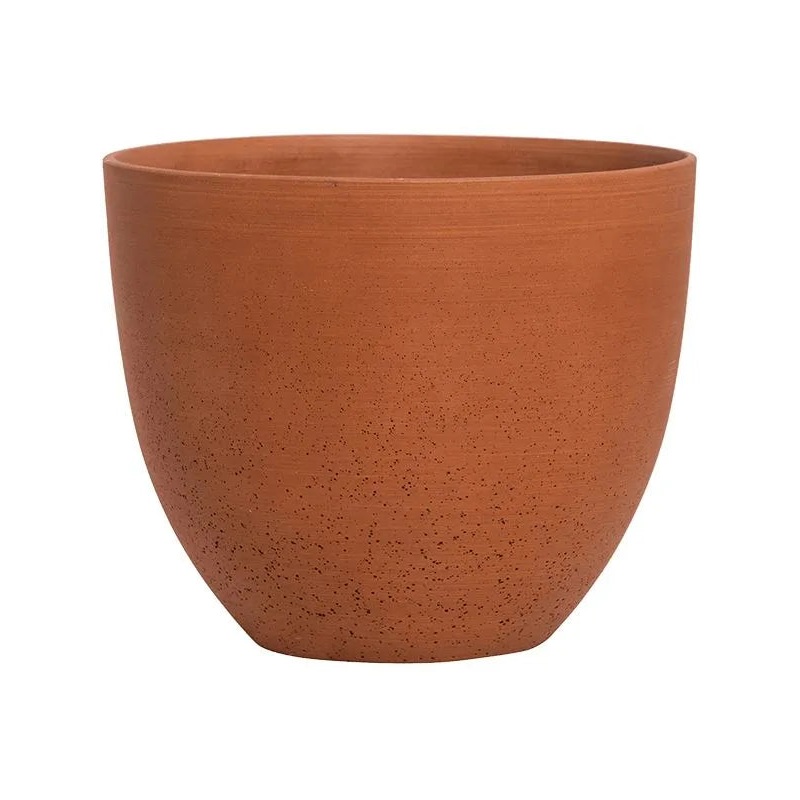 Refined Plant Pot 15cm Height 17cm Dia Coral S Canyon Orange