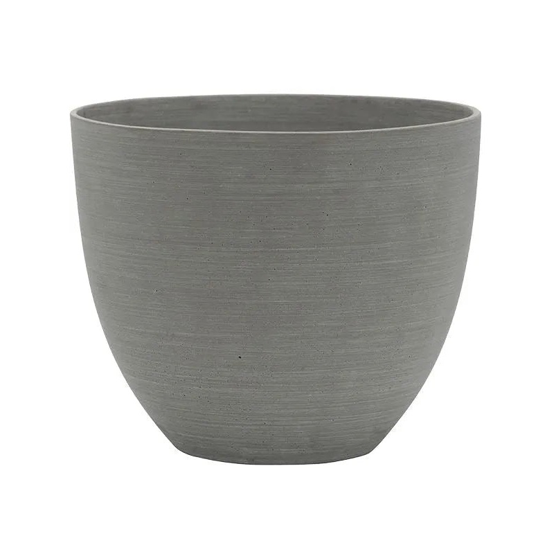 Refined Plant Pot 21cm Height 24cm Dia Coral M Clouded Grey