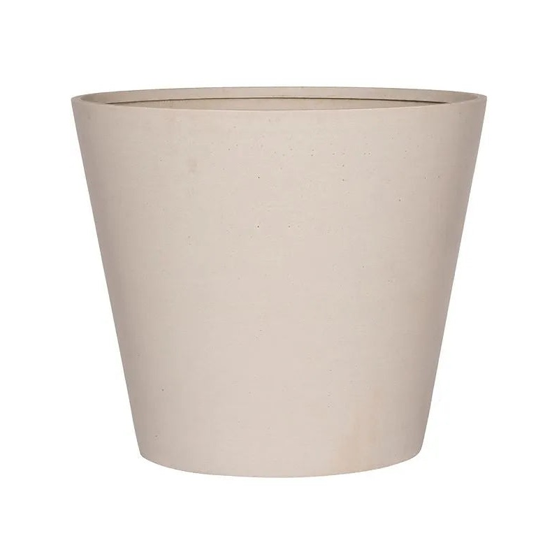 Refined Plant Pot 50cm Height 54cm Dia Bucket M Natural White