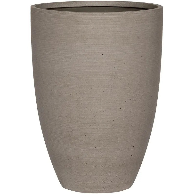 Refined Plant Pot 55cm Height 36cm Dia Ben L Clouded Grey