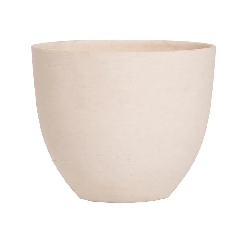 Refined Plant Pot 15cm Height 17cm Dia Coral S Natural White