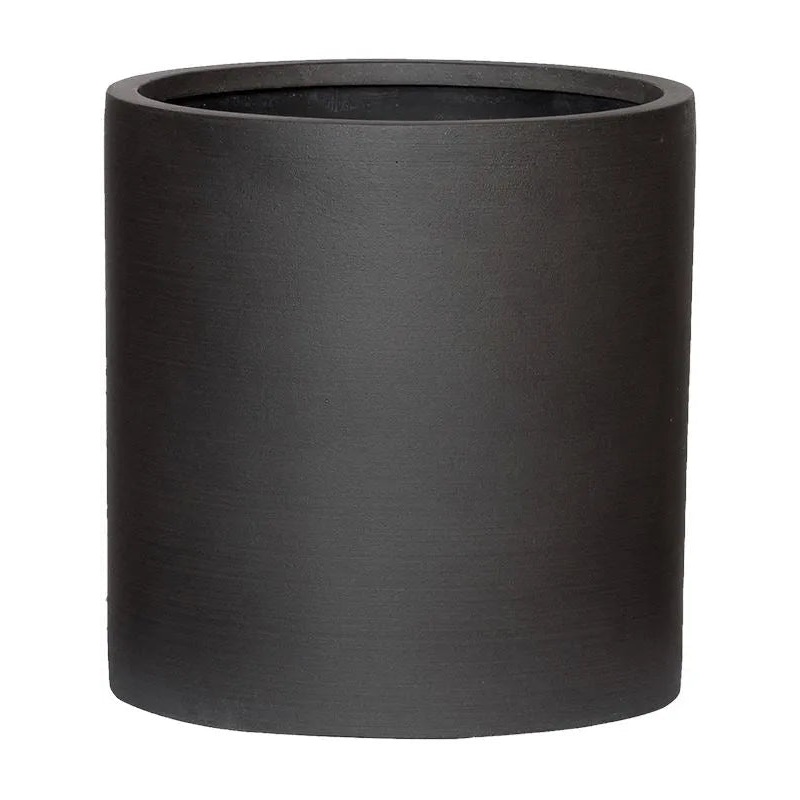 Refined Plant Pot 29cm Height 26cm Dia Max S Volcano Black