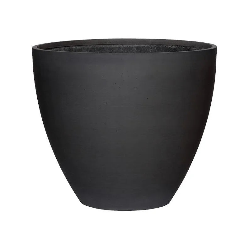 Refined Plant Pot 44cm Height 47cm Dia Jesslyn S Volcano Black