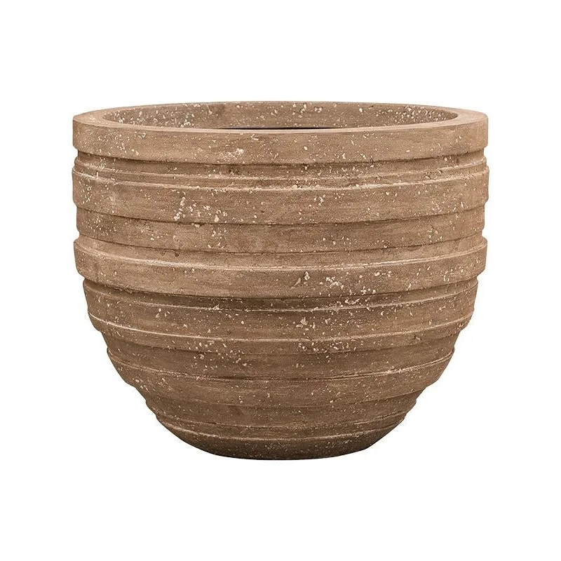 Baq Polystone Coated Junar Plant Pot 44cm Height 47cm Dia Couple Rock