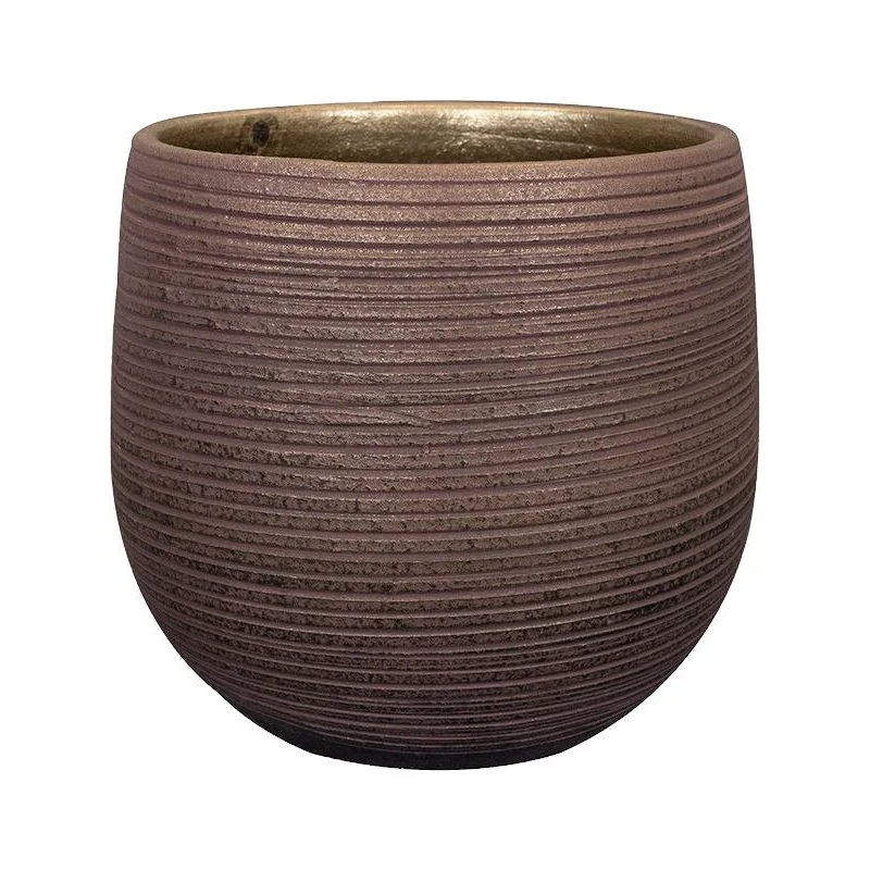 Lydia Plant Pot 26cm Height 23cm Dia Pot Shiny Purple