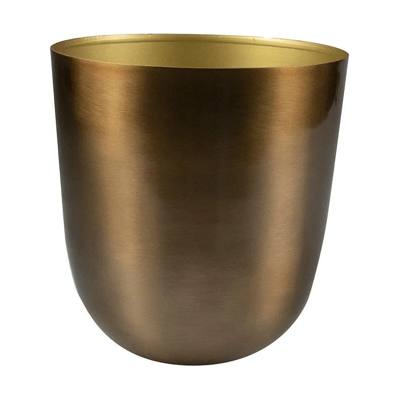 Mayk Plant Pot 16cm Height 14.7cm Dia Pot Gold