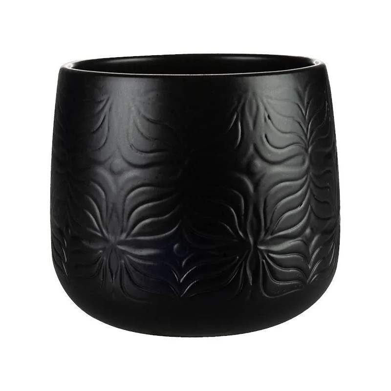 Sytse Plant Pot 13cm Height 12cm Dia Pot Matt Black