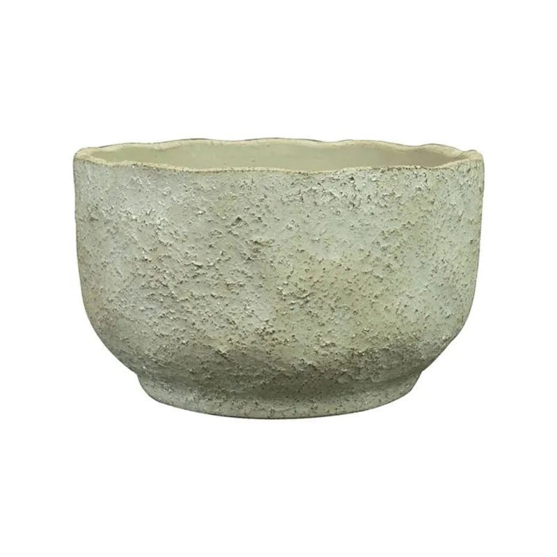 Dave Plant Pot 11cm Height 17cm Dia Bowl Cool Grey