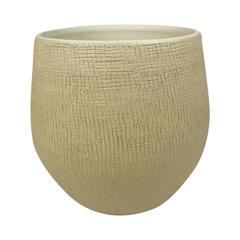 Ryan Plant Pot 32cm Height 30cm Dia Pot Shiny Sand