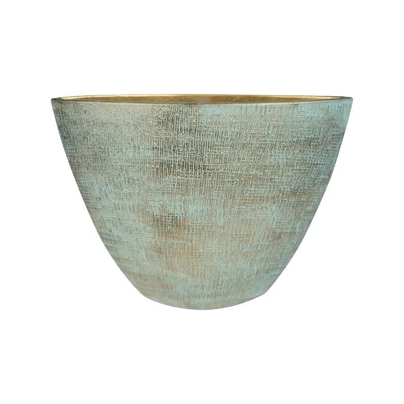 Ryan Plant Pot 35cm Height 16cm Dia Planter Shiny Blue