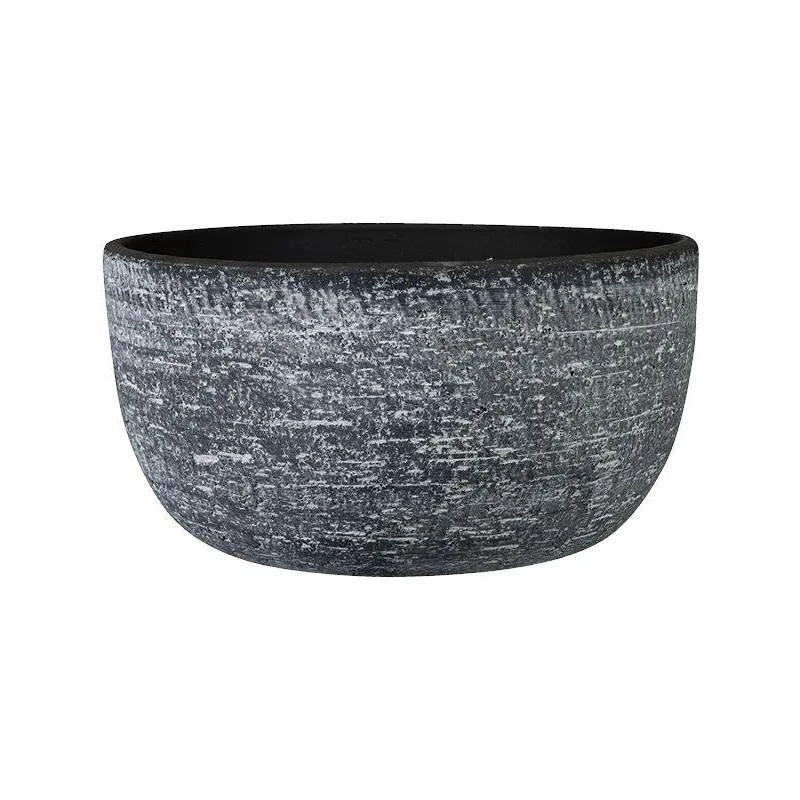 Cas Plant Pot 13cm Height 25cm Dia Bowl Anthracite