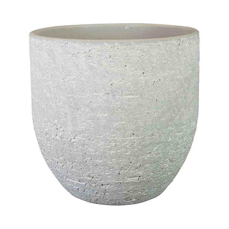 Cas Plant Pot 19cm Height 18cm Dia Pot Cool Grey