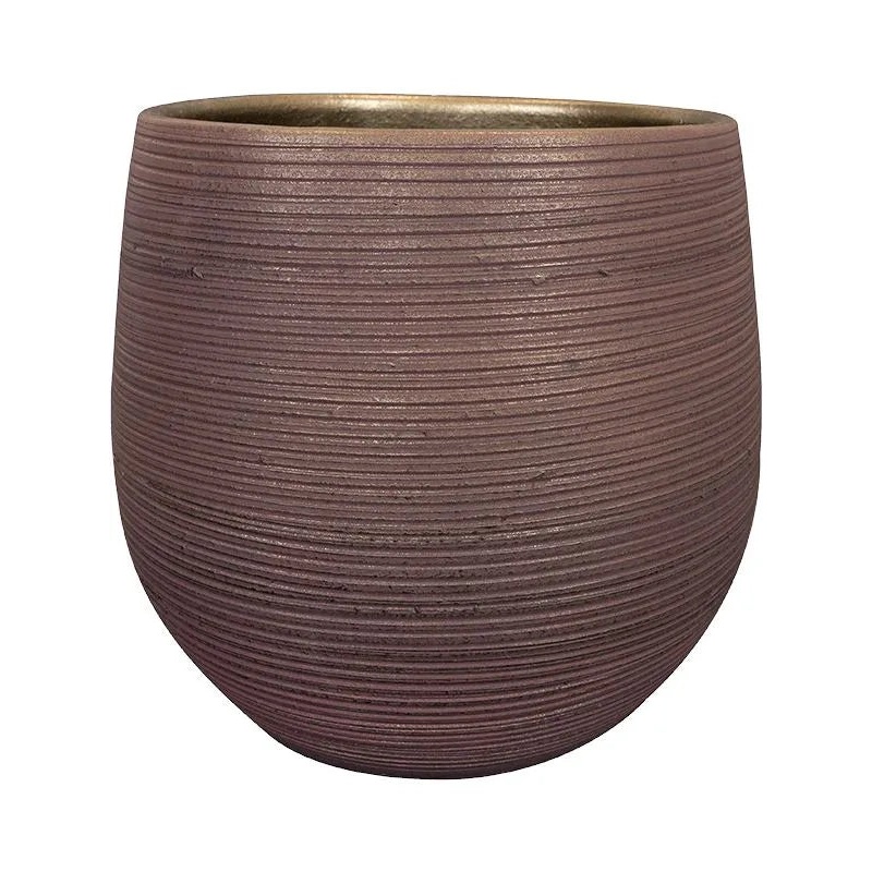 Lydia Plant Pot 28cm Height 27cm Dia Pot Shiny Purple