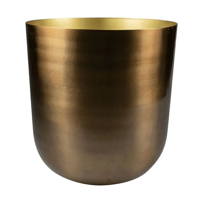 Mayk Plant Pot 22cm Height 19.5cm Dia Pot Gold