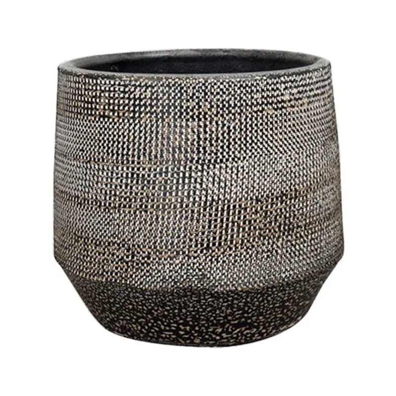 Norell Plant Pot 13cm Height 12cm Dia Pot Latte Brown