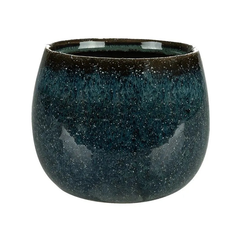 Odile Plant Pot 11cm Height 12cm Dia Pot Petrol