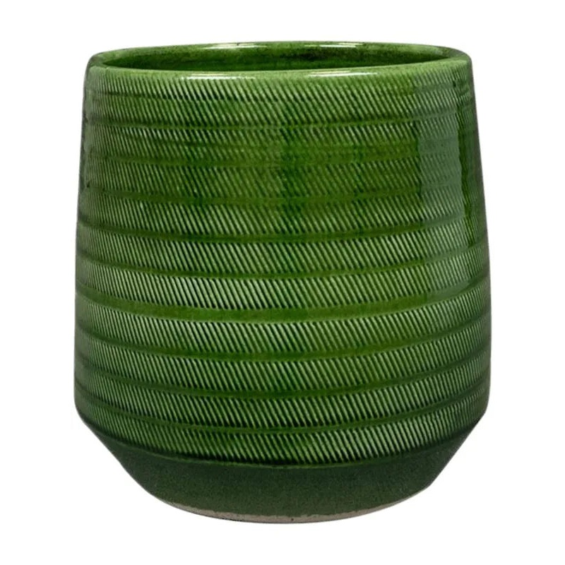 Remi Plant Pot 19cm Height 14cm Dia Pot Green